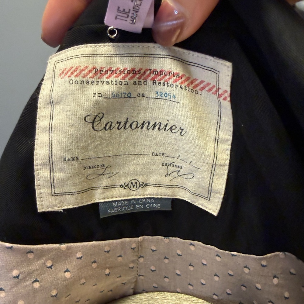 Anthropologie Cartonnier Calvin ruffle hem blazer. - Picture 2 of 5